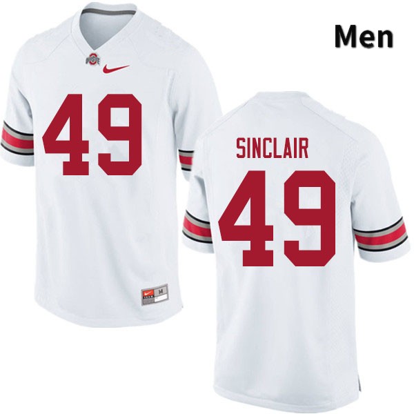 Ohio State Buckeyes Darryl Sinclair Men's #49 White Authentic Stitched College Football Jersey